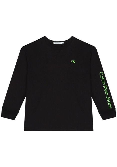 T-shirt unisex nera in cotone CALVIN KLEIN | IB0IB1897/DEBNERO